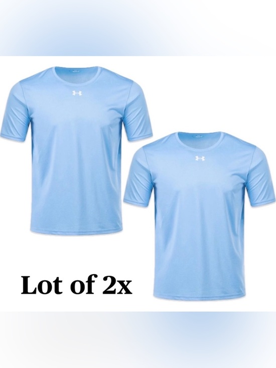 Under Armour Other - Lot of 2x NWT [Under Armour] Team Tech Short-Sleeve Shirt Carolina/Sky Blue Y M